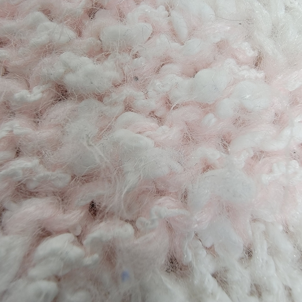 Hand Knit Grant Park Women's Small Acrylic Pastel Triangular Pattern RN# 67720 - Picture 6 of 12